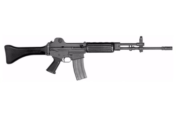 a close up of a gun